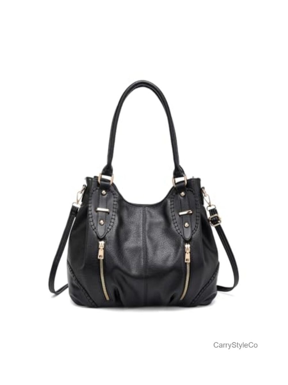 Vintage PU Leather Hobo Tote Bag Satchel Purse Adjustable Strap